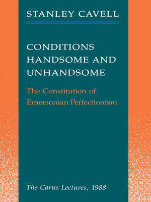 cover image of Conditions Handsome and Unhandsome